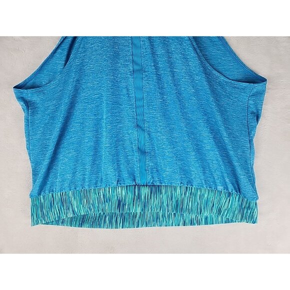 Nike Women's Sz Medium Tankini Racerback Tank Top Built-in Sports Bra Athleisure - Picture 7 of 11